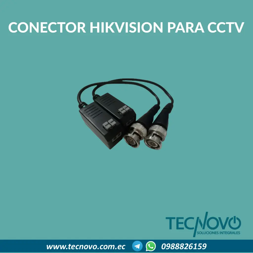 Conector balum HIKVISION para CCTV (par)