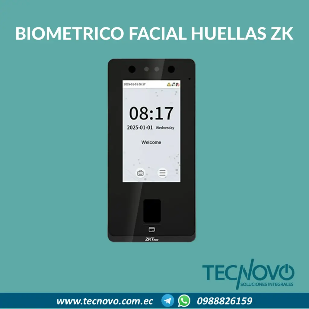 Biométrico facial y huellas ZKTECO ZK SENSEFACE 4A WIFI