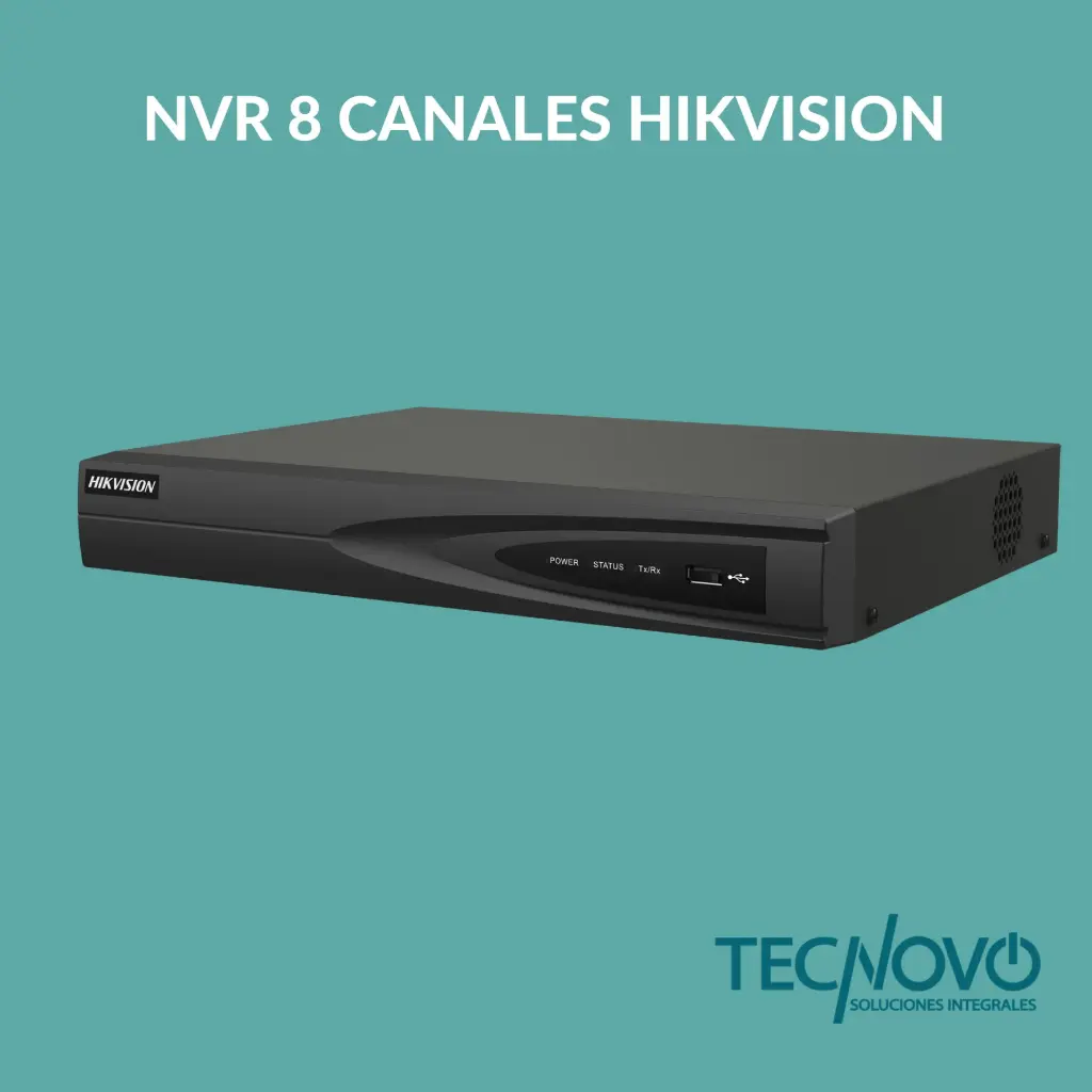 Grabador NVR HIKVISION 8-ch POE 1080p