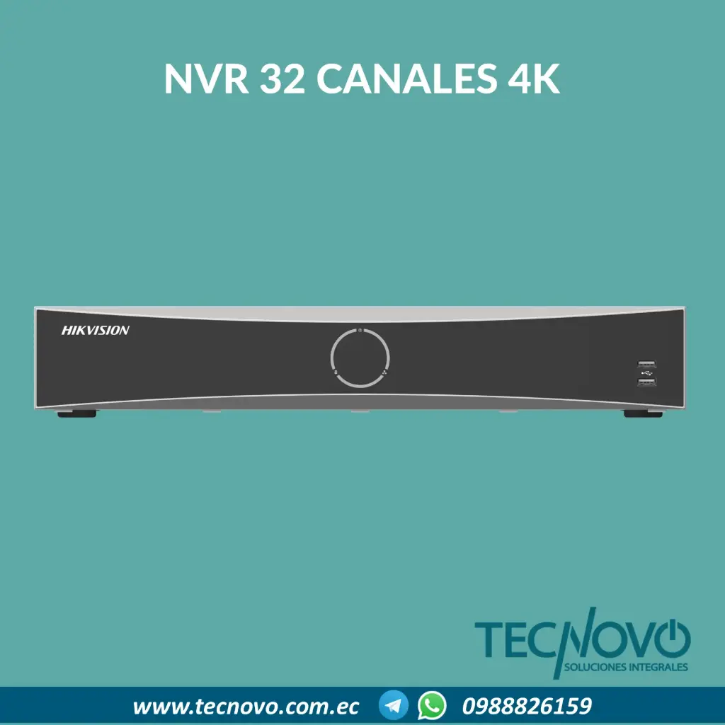 Grabador NVR HIKVISION 32-ch AcuSense 4K
