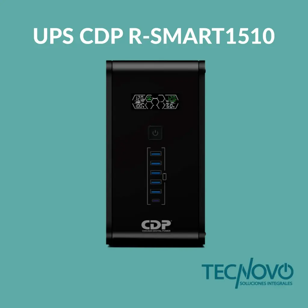 UPS CDP R-SMART1510 INTERACTIVO 1500VA-900W 10 tomas