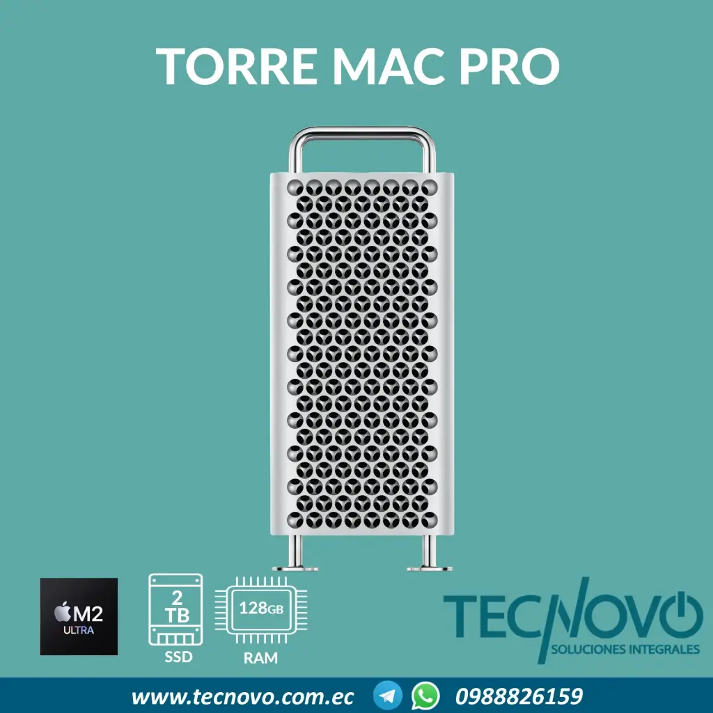 Computador Apple Mac Pro Tower M2 Ultra 24-core Chip 76-core GPU 128GB 2TB SSD