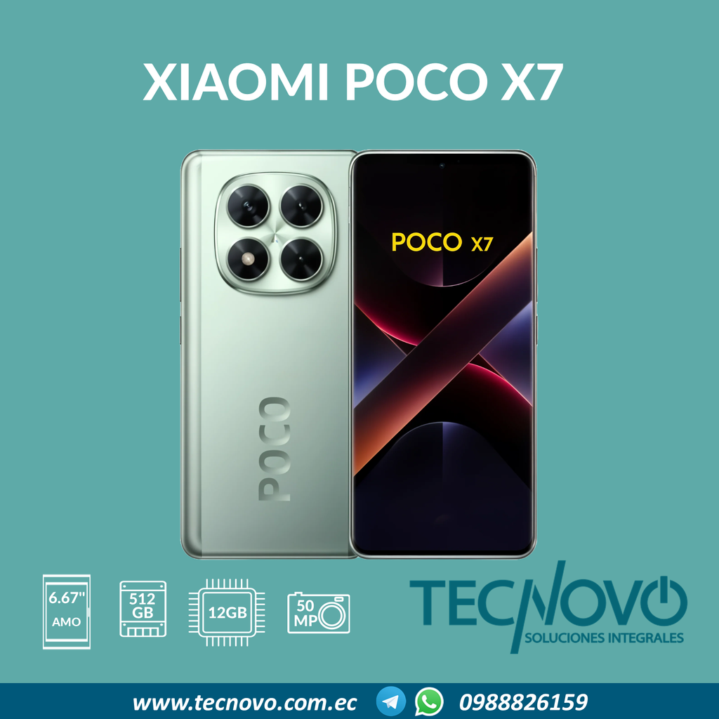 Celular Xiaomi Poco X7 8GB/256GB