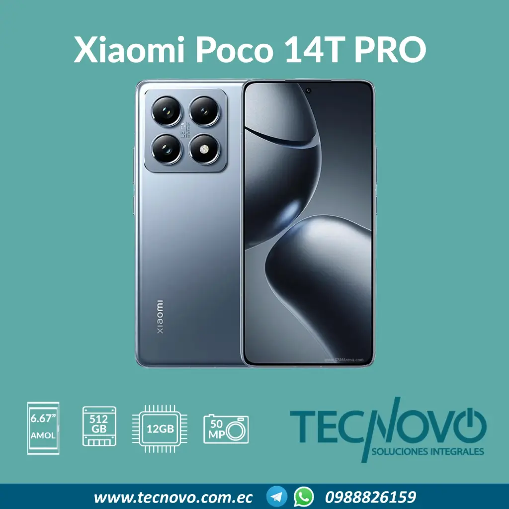 Celular Xiaomi Poco 14T PRO 12GB/512GB 