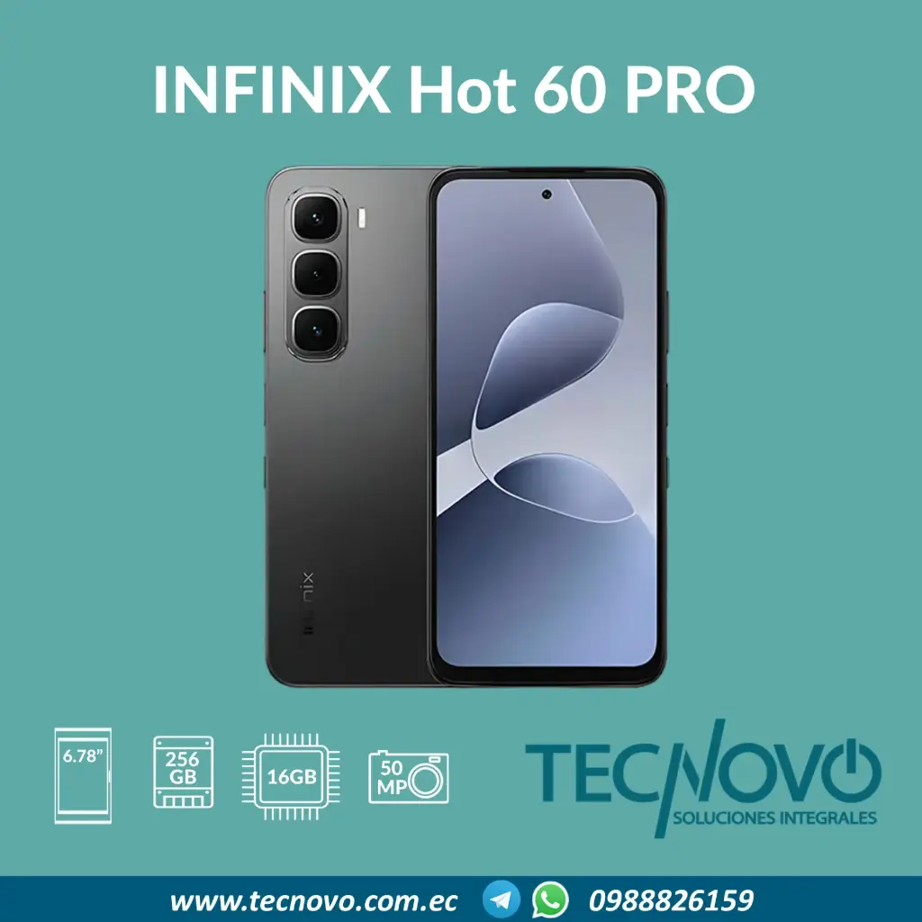 Celular INFINIX Hot 60 PRO 16GB (8GB+8GB) / 256GB  