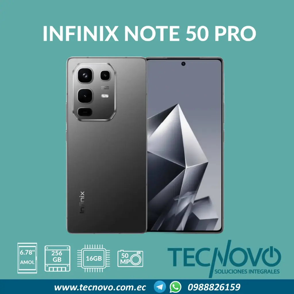 Celular INFINIX Note 50 PRO 24GB (12GB+12GB) / 256GB