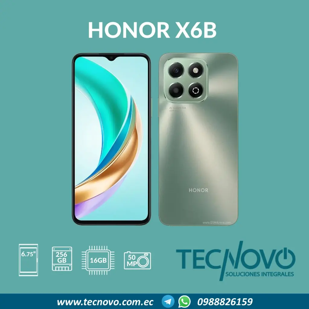Celular HONOR X6B 6GB/256GB 