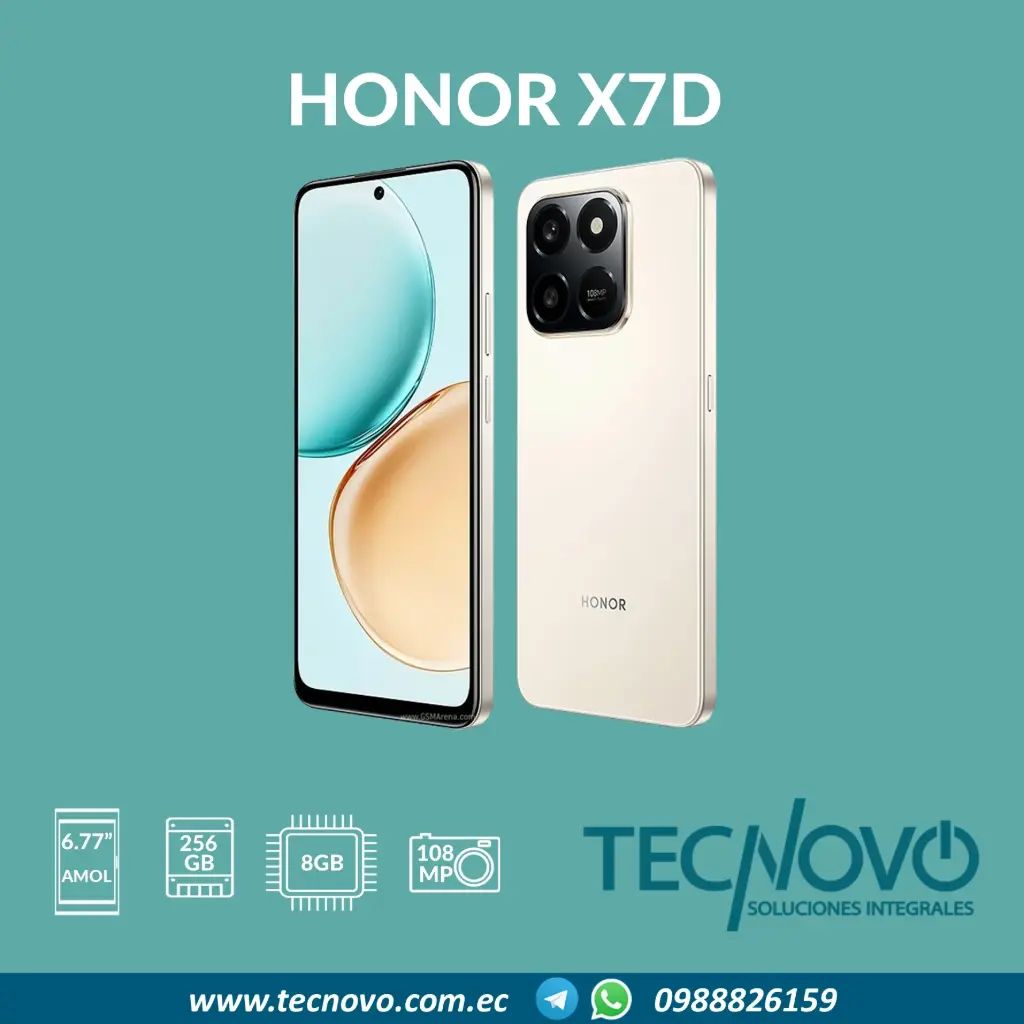 Celular HONOR X7D 8GB/256GB 