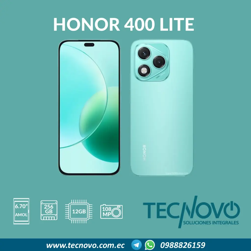 Celular HONOR 400 LITE 12GB/256GB