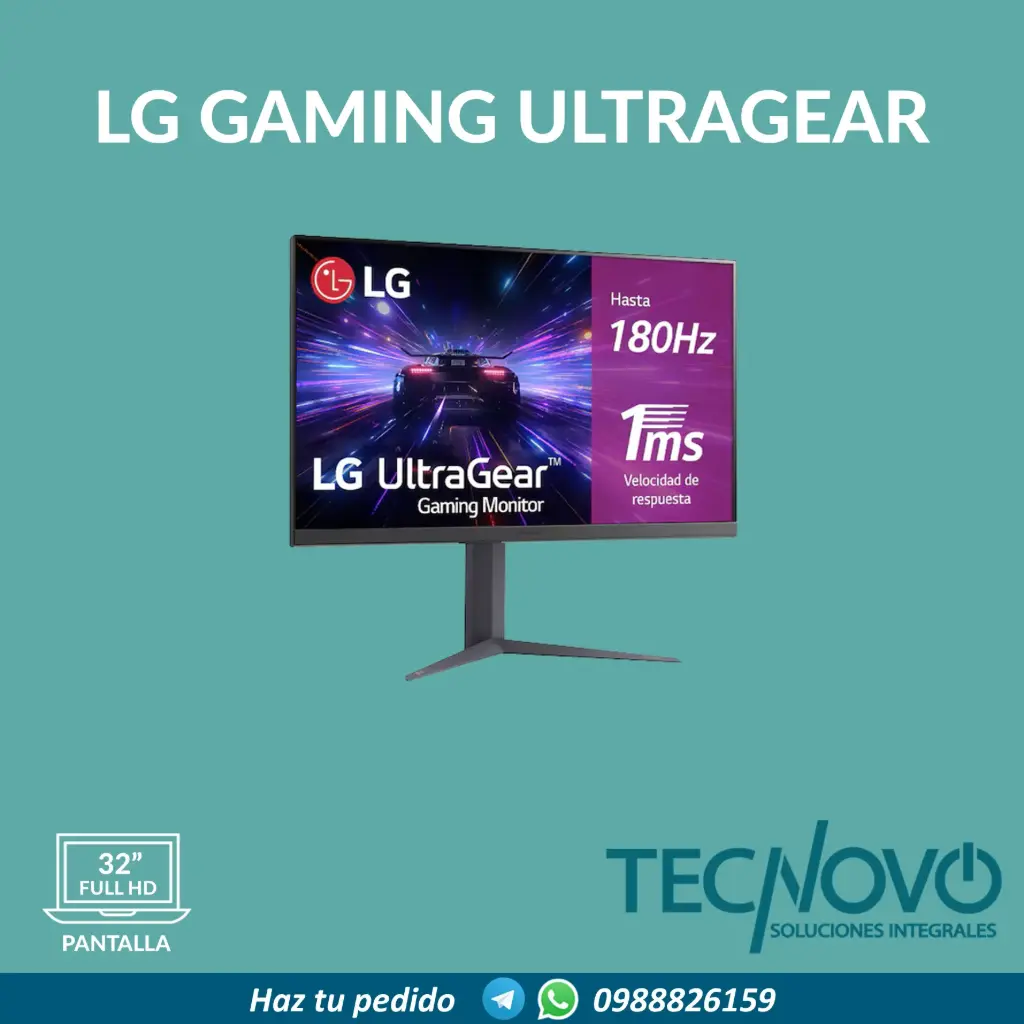MONITOR LG GAMING ULTRAGEAR 32" IPS QHD