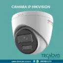 Cámara HIKVISION IP tipo domo con luz Hibrida ColorVu 4MP  Micrófono