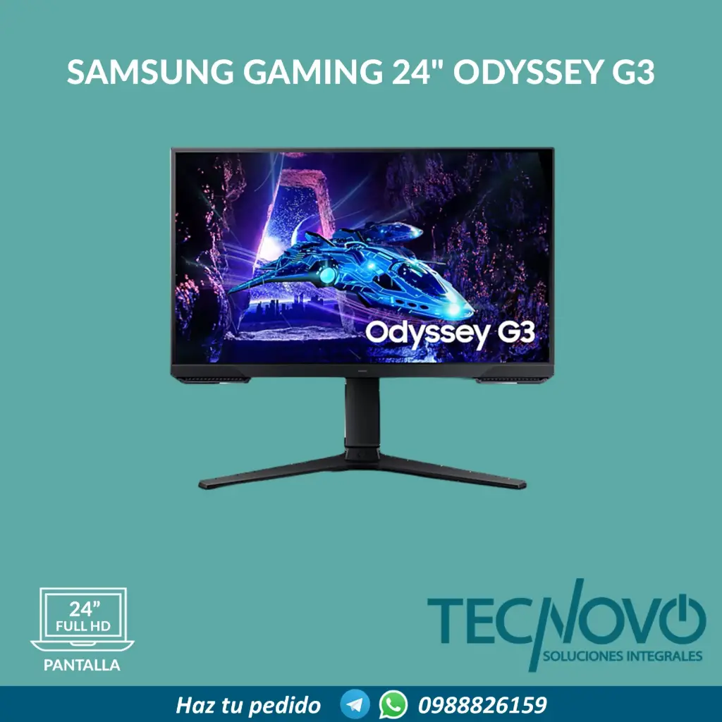 MONITOR SAMSUNG GAMING 24" ODYSSEY G3