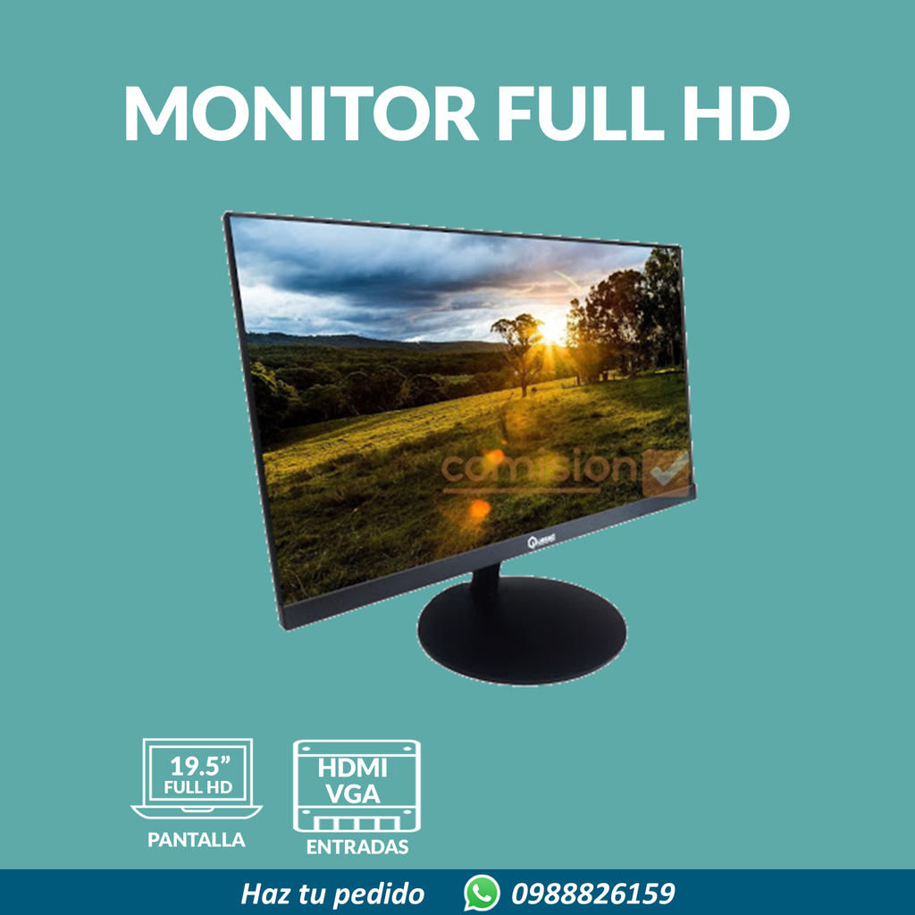 MONITOR QUASAD 21.5" FHD