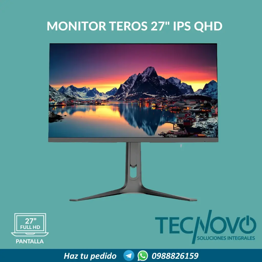 MONITOR TEROS 27" IPS QHD (2560×1440)