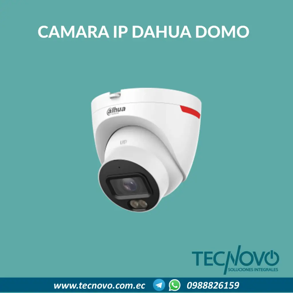 Cámara IP DAHUA Domo 4MP DH-IPC-HDW2449T-S-PRO WIZCOLOR 
