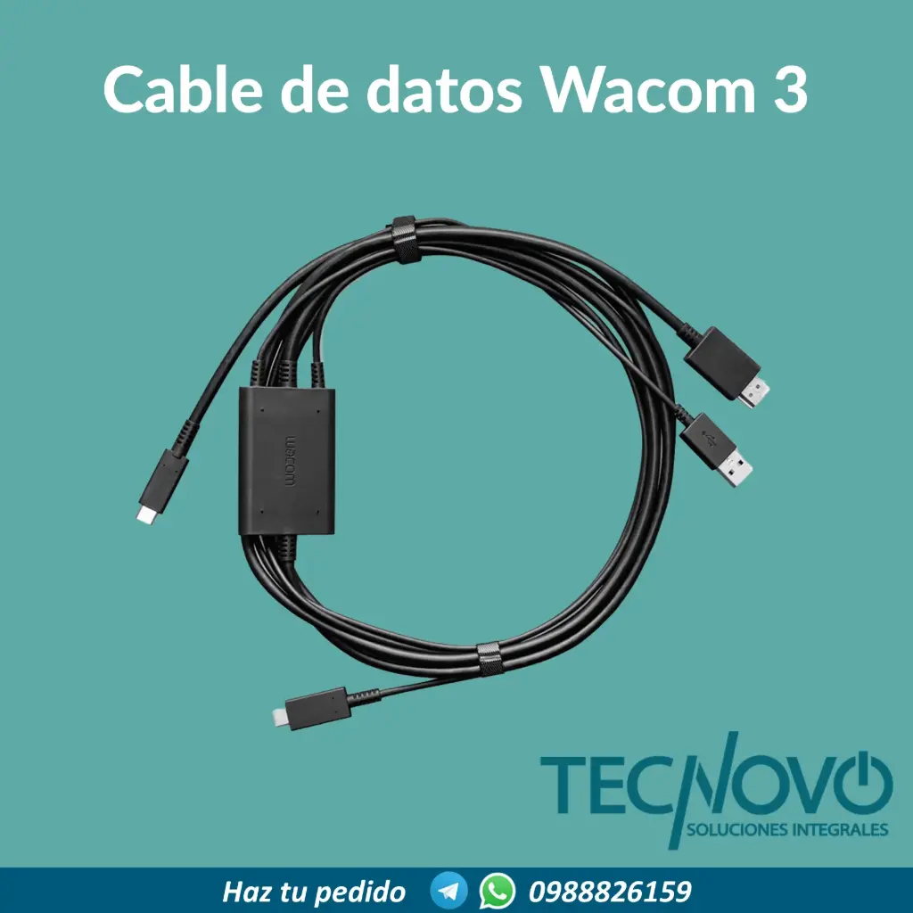 Cable de datos Wacom 3 en 1