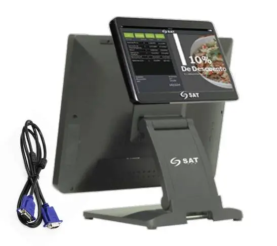 Monitor posterior SAT N140/150 VGA 10" + cable VGA L1 + L7