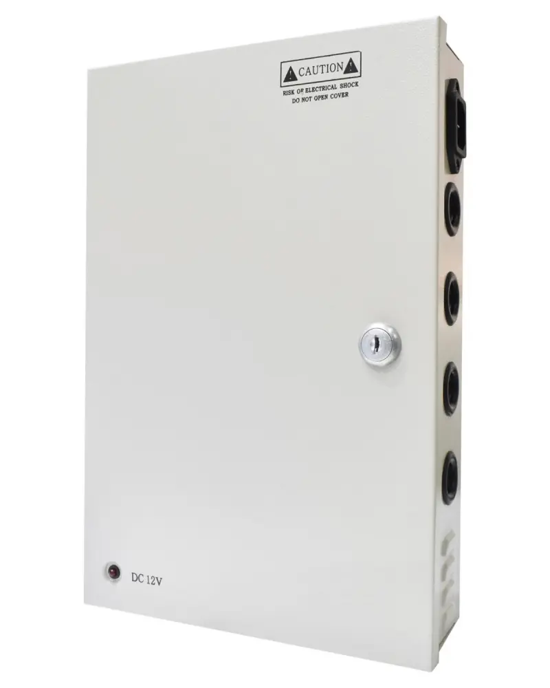 Fuente de poder centralizado hasta 25 cámaras 12V 25A