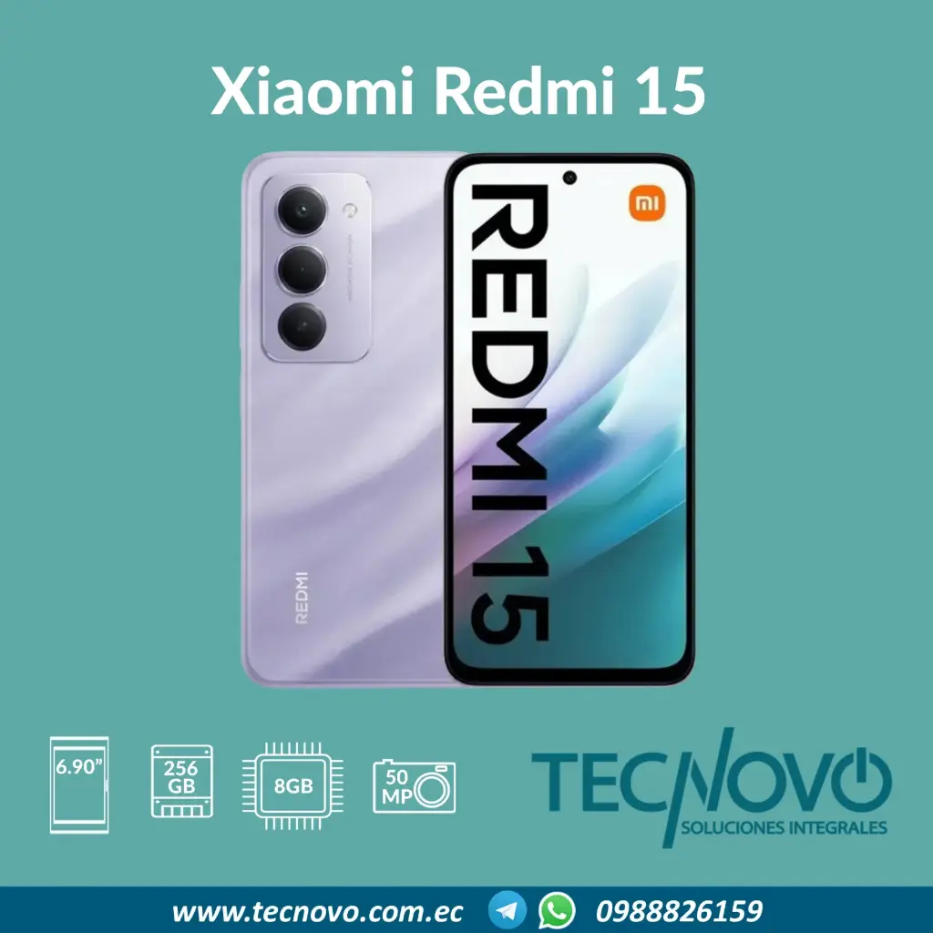 Celular Xiaomi Redmi 15 8GB 256GB