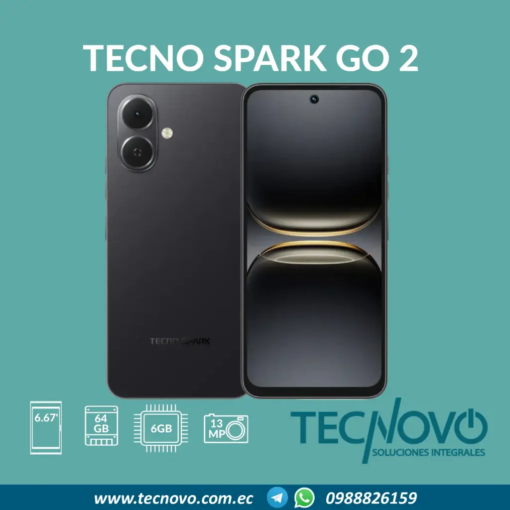 Celular TECNO Spark Go 2 6GB (3GB+3GB) / 64GB