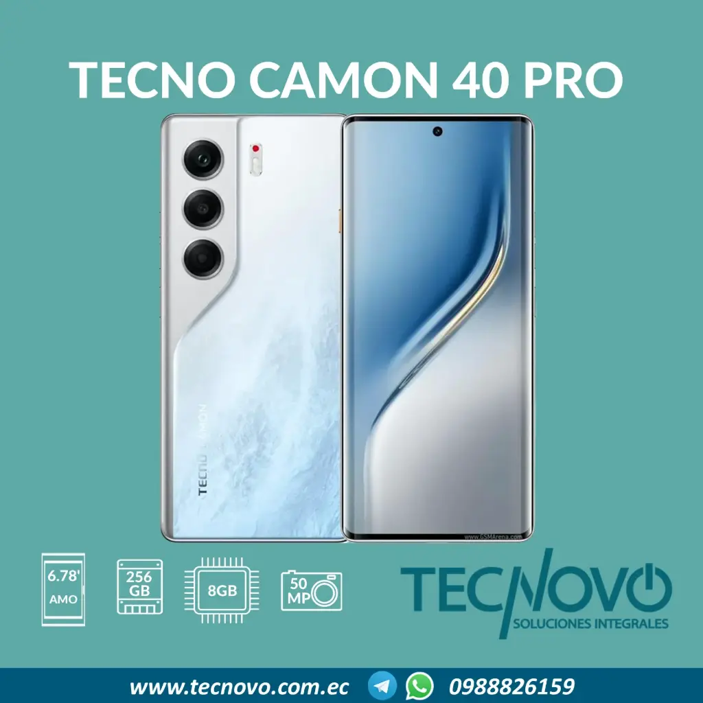 Celular TECNO Camon 40 Pro 8GB / 256GB