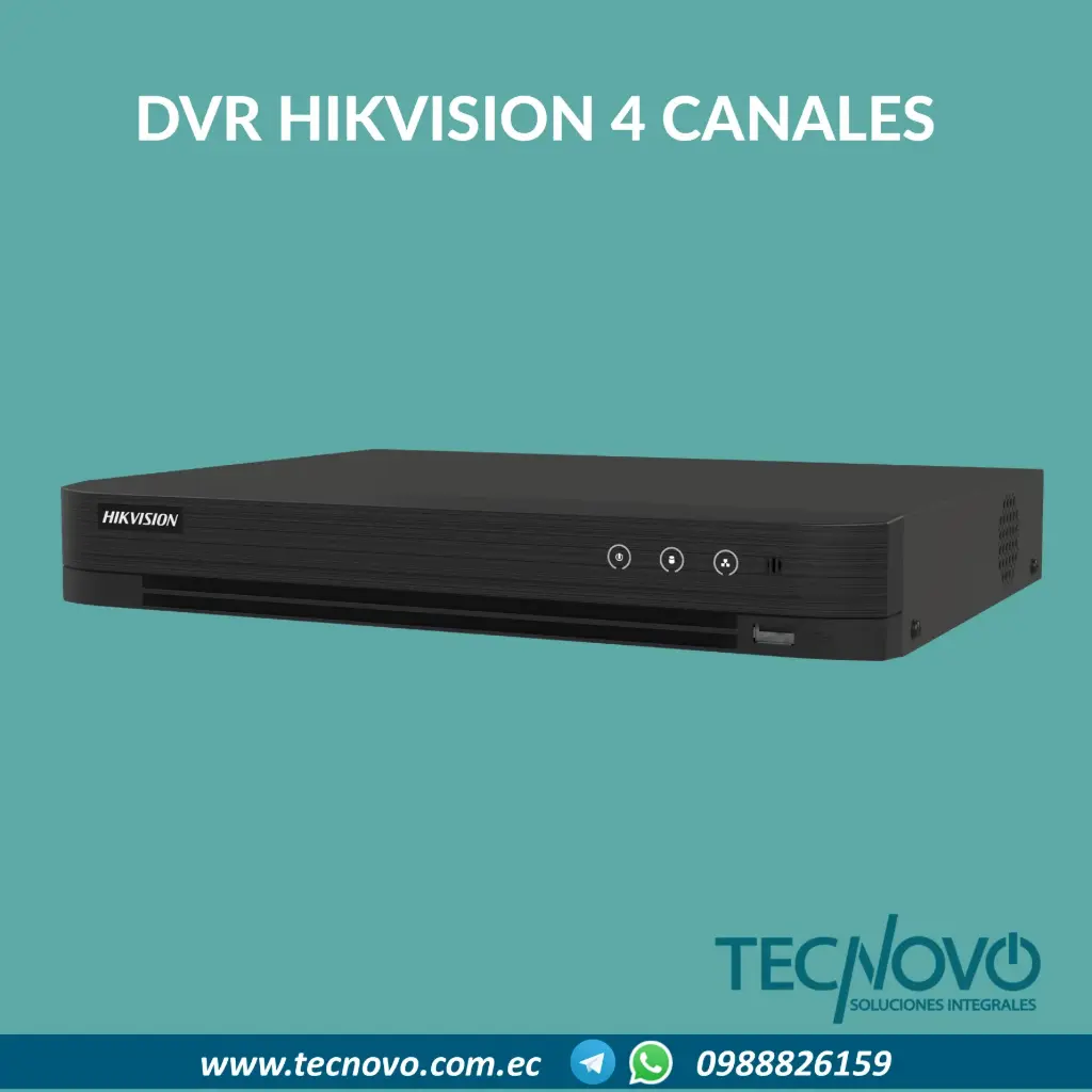 DVR Hikvision AcuSense 4 canales