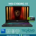Laptop MSI Cyborg 15 Intel Core 7 240H 16GB  512GB-SSD RTX 5050-8GB 15.6" FHD 144Hz
