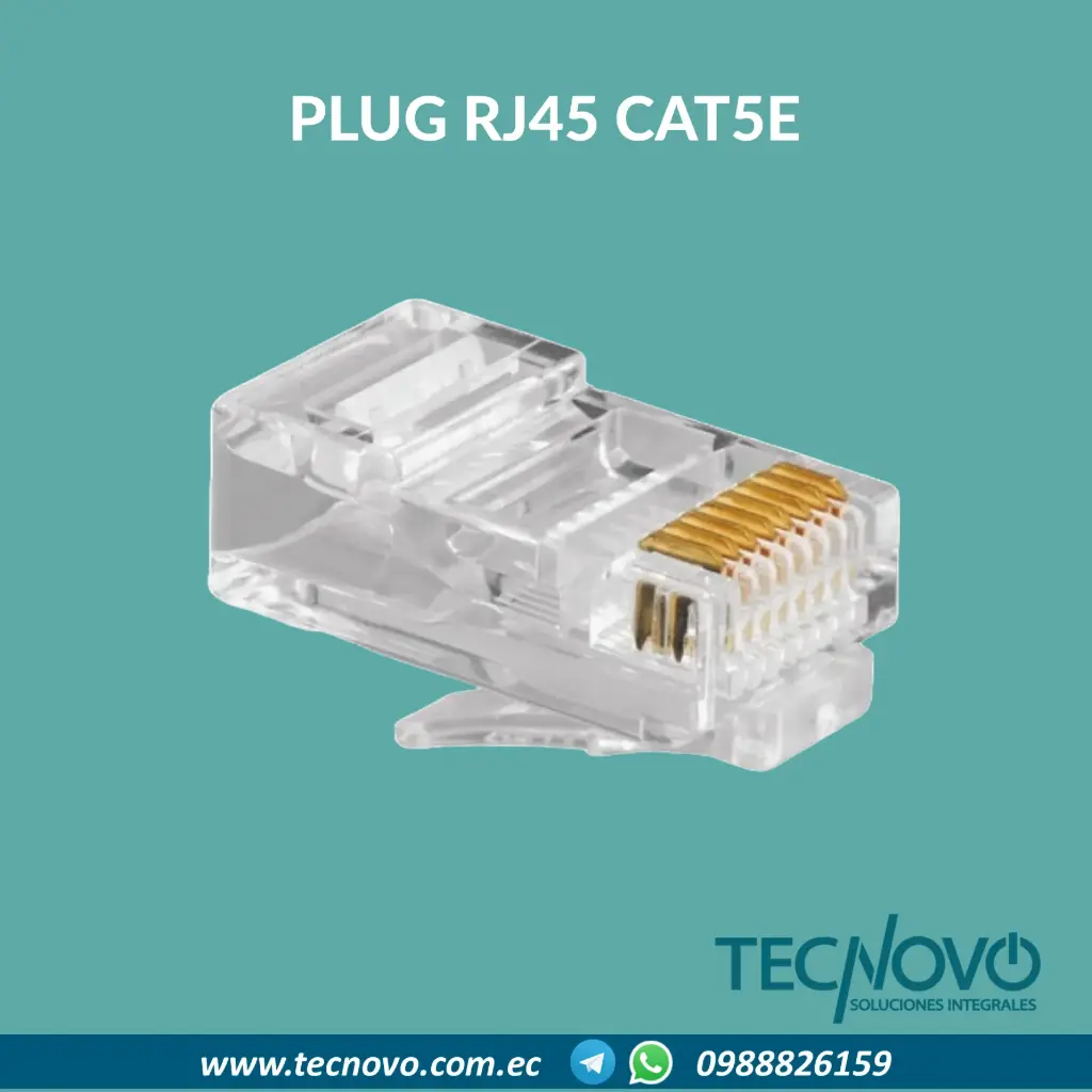 PLUG RJ45 Cat5e UTP (unidad)