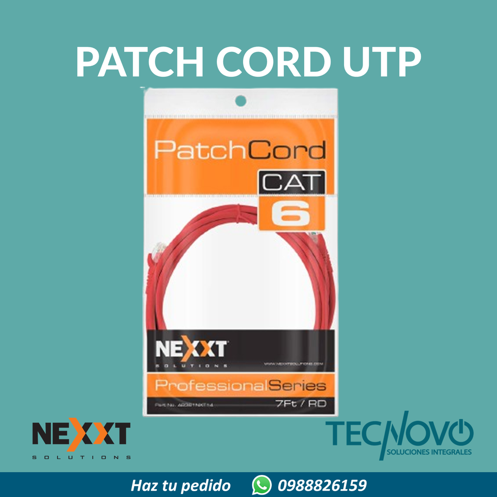 Patch cord NEXXT UTP CAT6 7FT