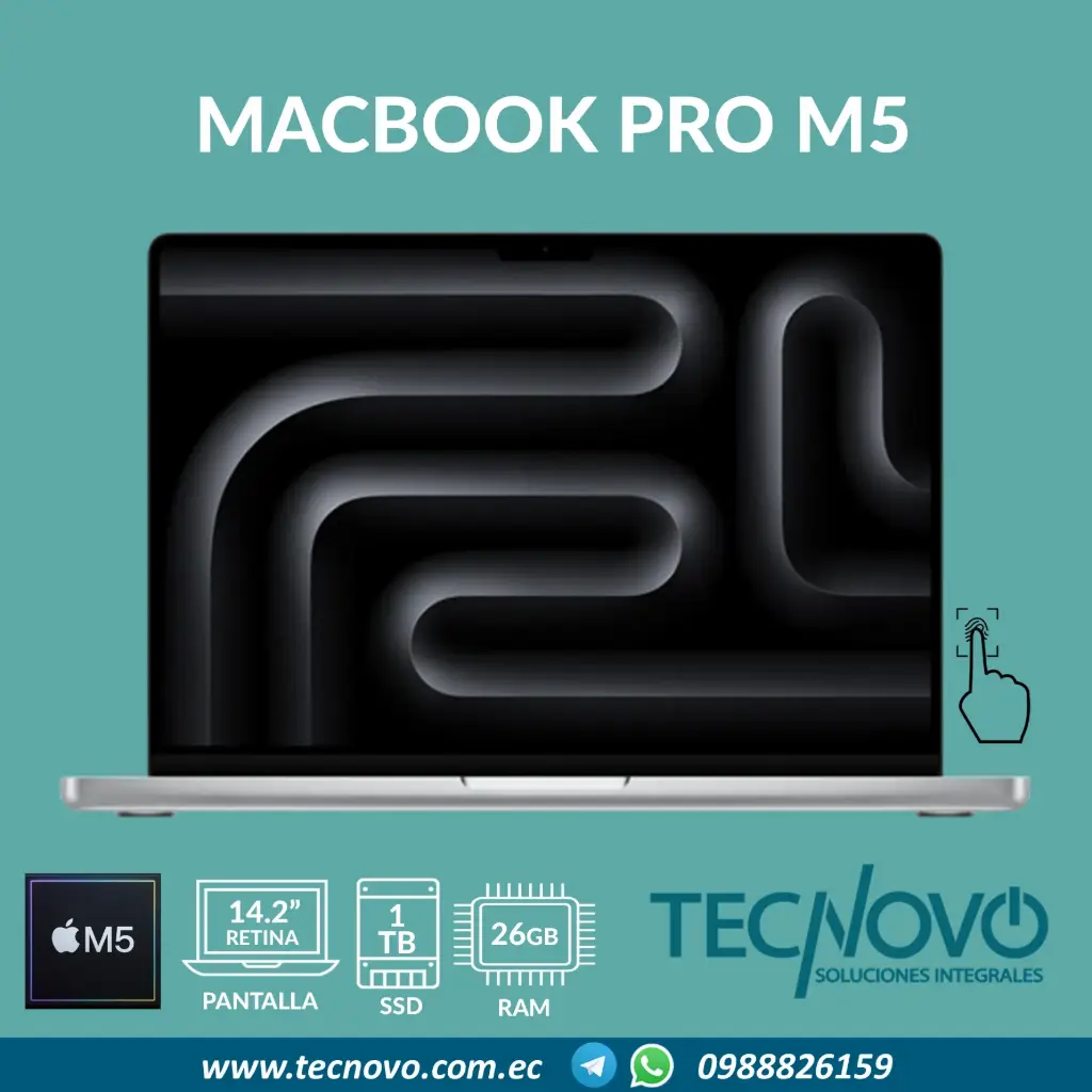 Laptop APPLE MacBook Pro M5 10-core Chip 10-core GPU 26GB 1TB 14,2" Retina