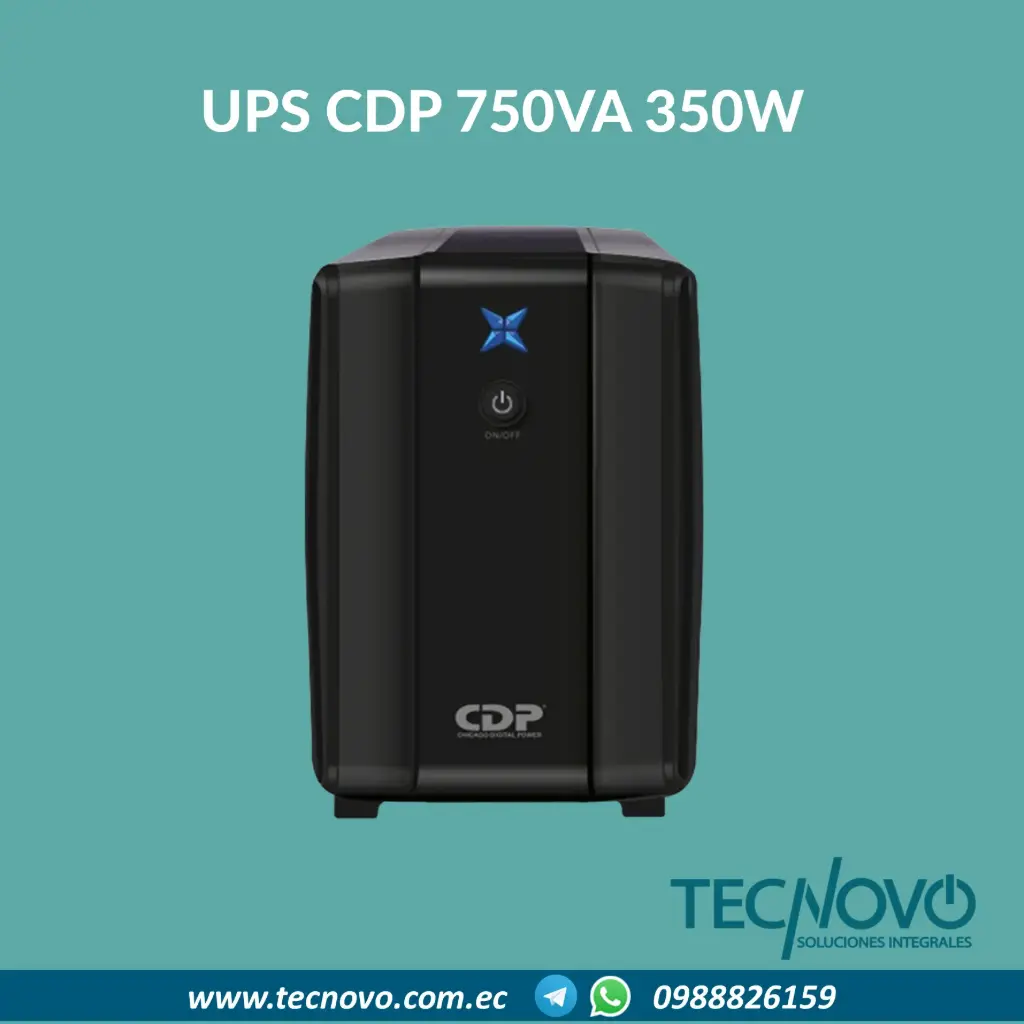 UPS CDP R-UPR758 INTERACTIVO 750VA-350W 8 tomas 5-15R