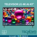 Televisor LG UHD UA75 Gen 8 AI 4K 43"