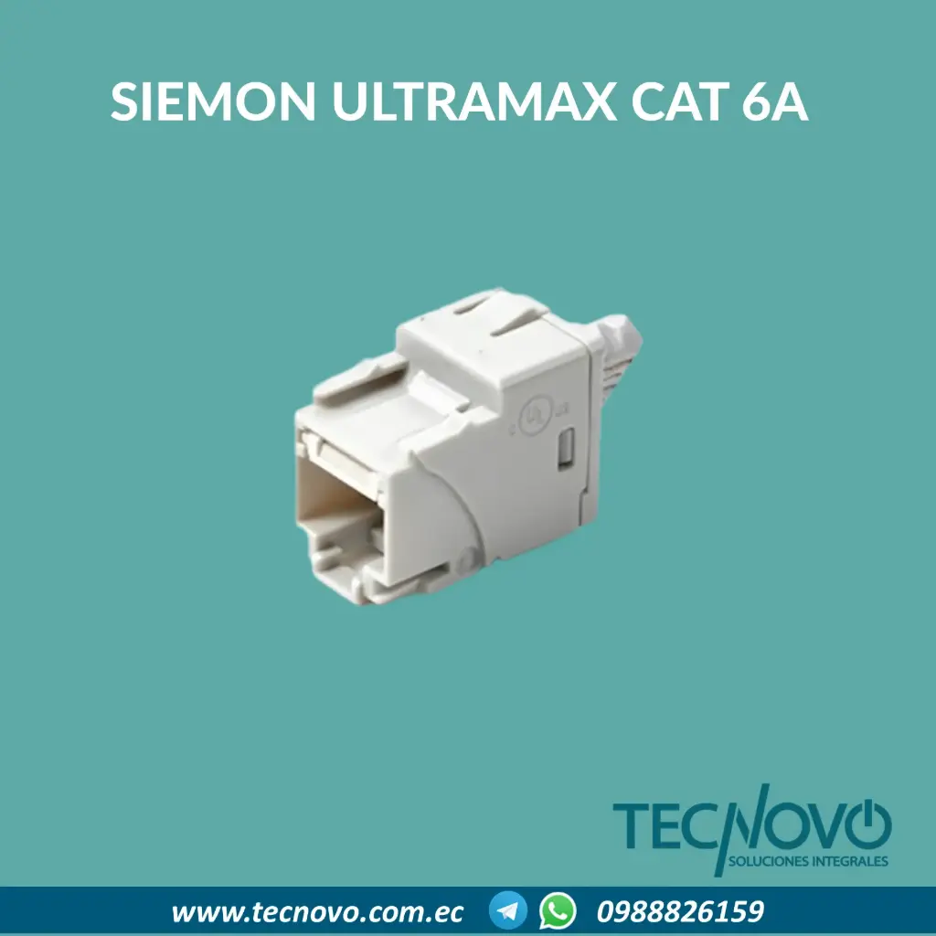 JACK CAT 6A SIEMON ULTRAMAX UTP (PATCH PANEL)