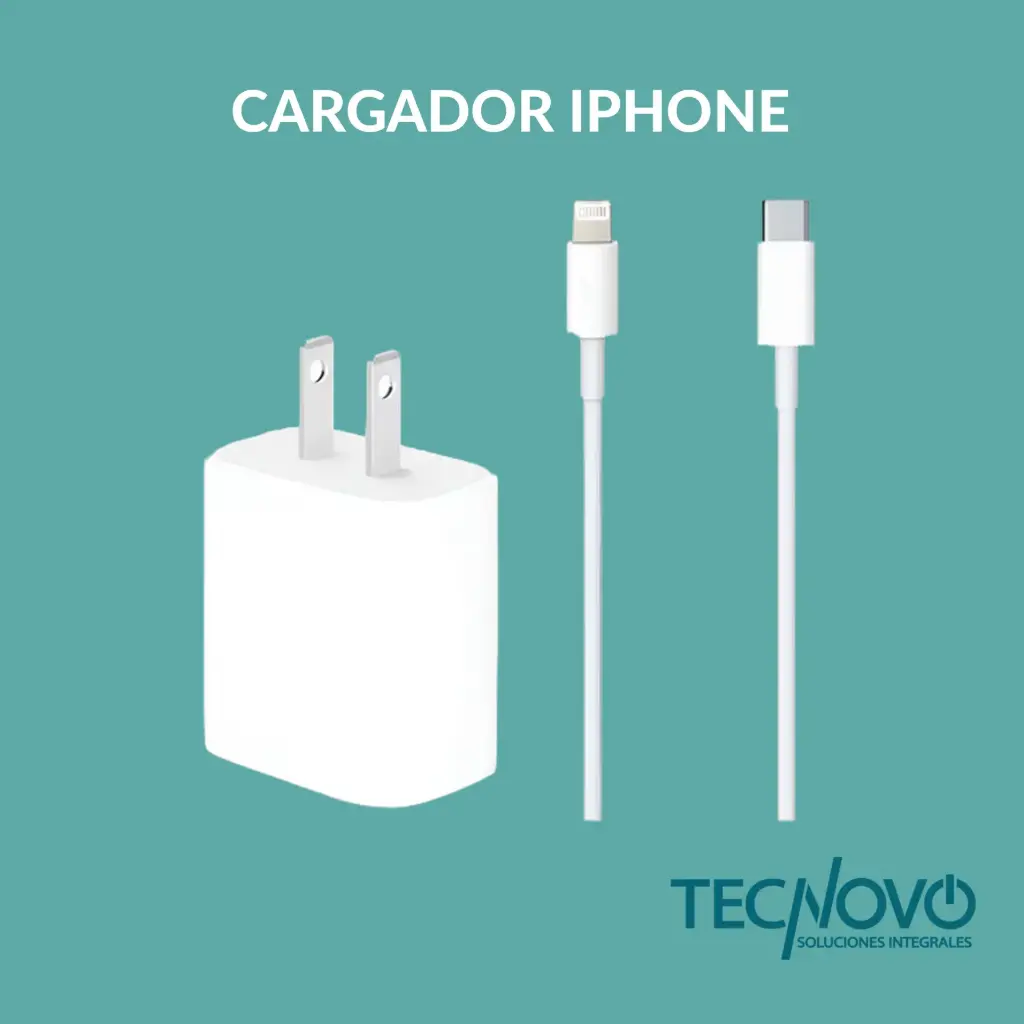 Cargador 25W para Iphone 13 Pro Max Incluye cable USB-C a Lightning