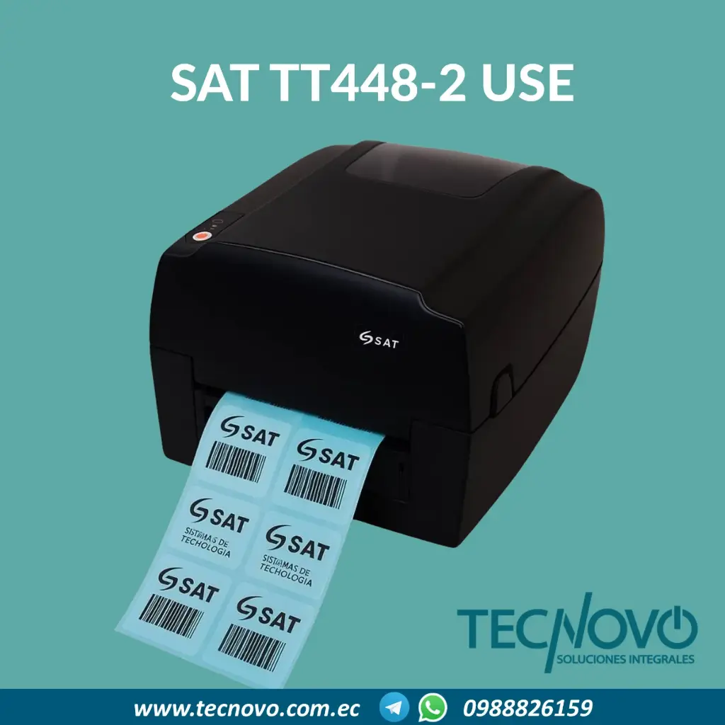 Impresora Térmica SAT TT448-2 USE USB/LAN 1D 2D