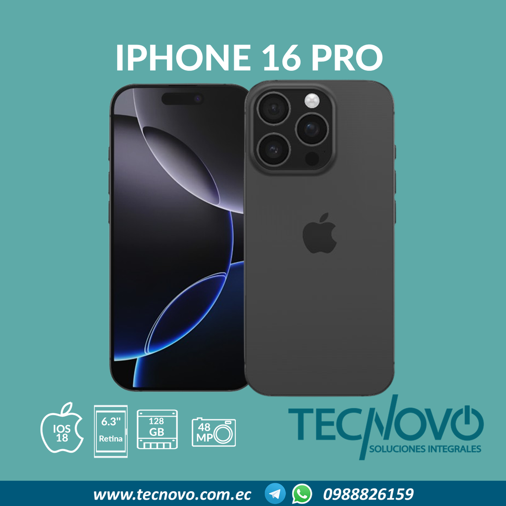 Celular Apple Iphone 16 PRO 128GB ESIM (OPEN BOX)