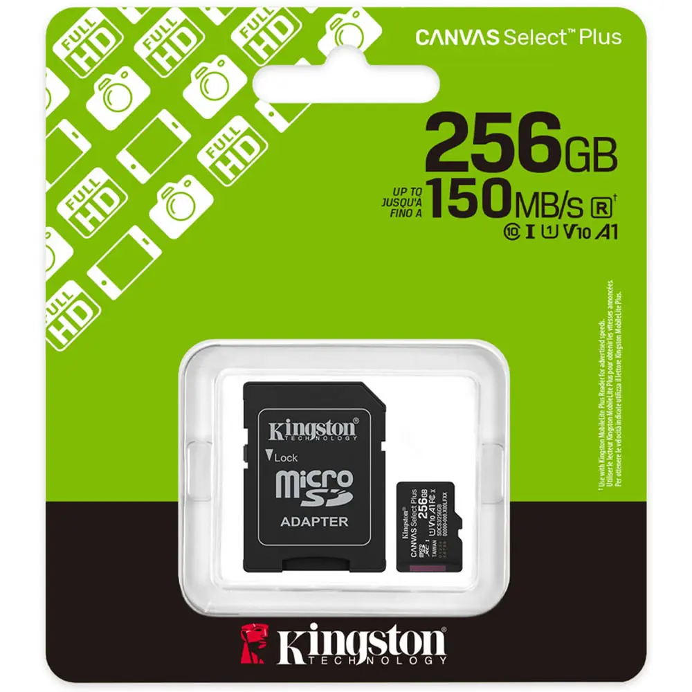 Memoria SD 256GB KINGSTON Canvas Select Plus Gen3