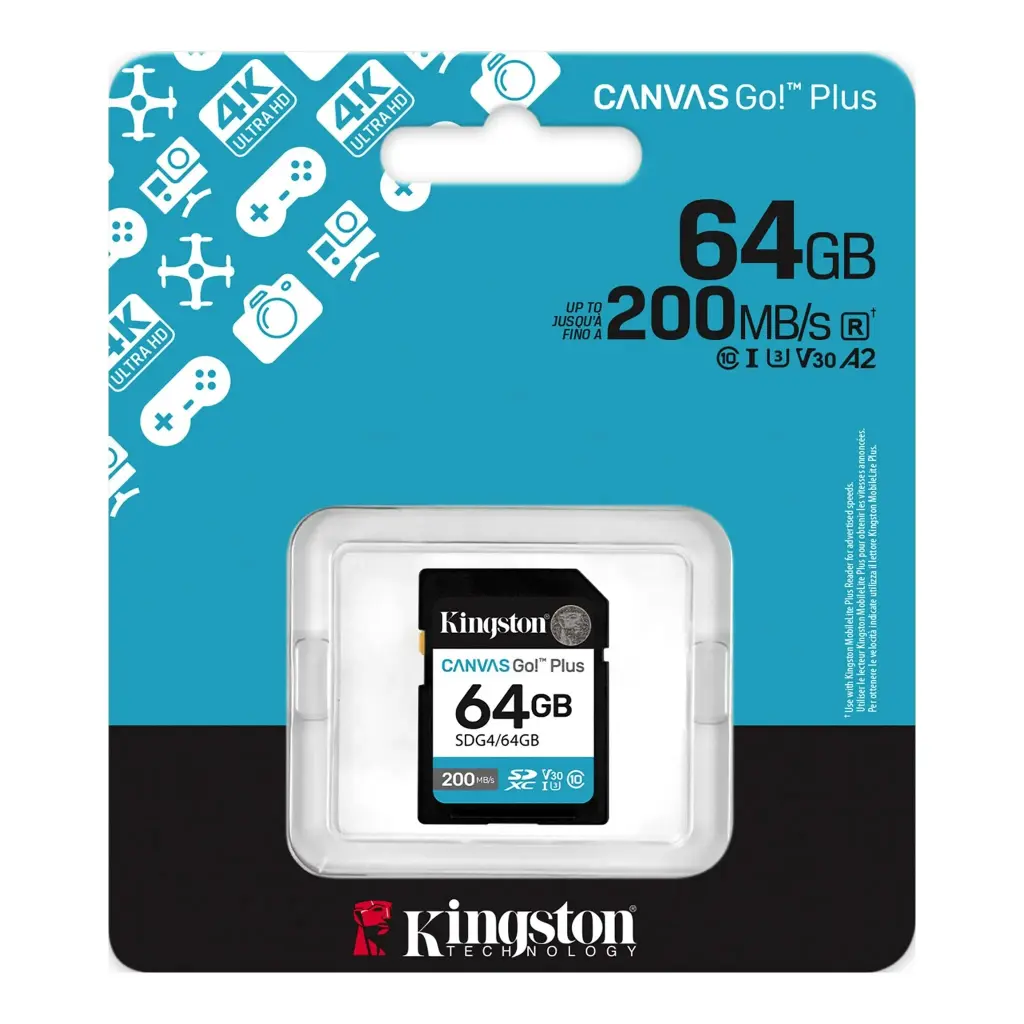 Memoria SD 64GB Canvas Go Plus Gen4