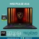 Laptop MSI Pulse A16 AI AMD Ryzen AI 7 350 16GB DDR5 1TB-SSD RTX 5060-8GB 16" QHD+ 240Hz