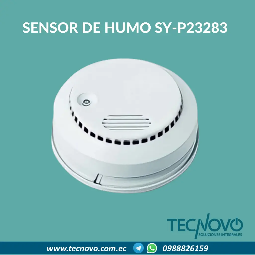 Sensor de humo SY-P23283 a bateria DC 9V
