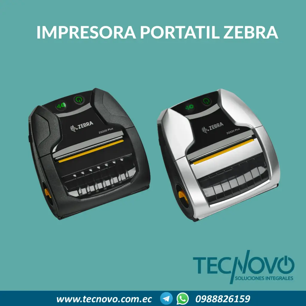 Impresora avanzada portátil ZQ320 Plus de 3 in de ancho para interiores y exteriores