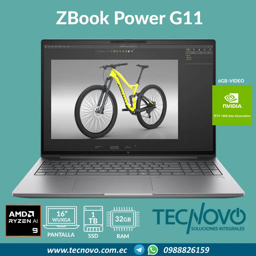 Laptop HP ZBook X G1i Intel Core Ultra 9-285H 32GB 1TB SSD RTX PRO 1000-8GB 16" FHD