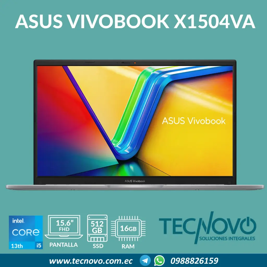 Laptop ASUS VivoBook X1504VA-NJ1973 Intel Core I5-13420H 16GB 512GB SSD 15.6" FHD