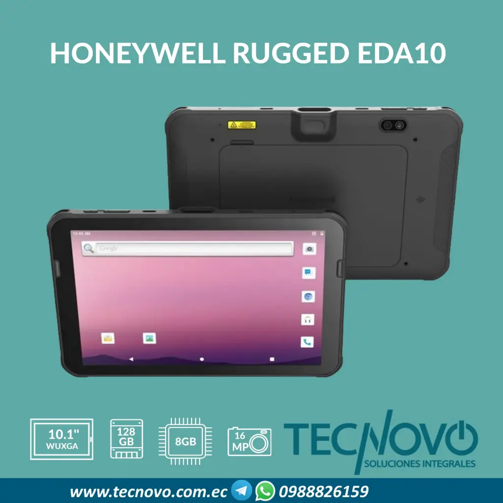 Tablet HONEYWELL RUGGED EDA10 8GB 128GB IP65 10.1"