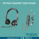 Auriculares Hp Poly Headset Black Wire 3220 Usb-C+Usb-A con Certificación Teams