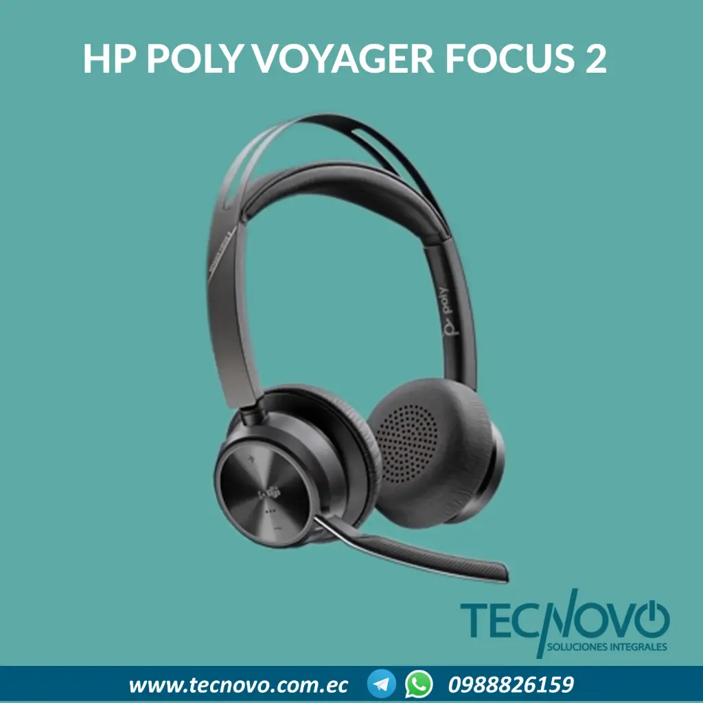 Auriculares HP Poly Voyager Focus 2 USB C-C 