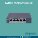Switch POE Hikvision inteligente Gigabit de 4 puertos
