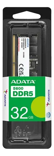 Memoria RAM ADATA DDR5 32GB 5600MHz SODIMM Laptop