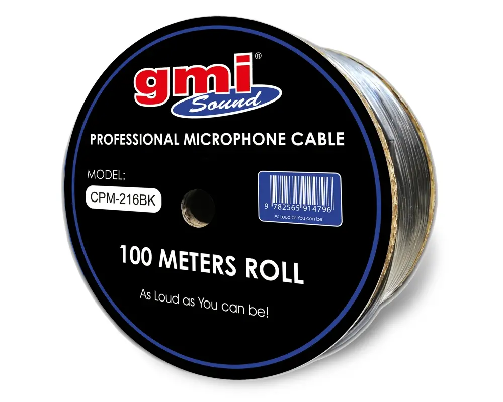 Cable para micrófono GMI SOUND Stéreo Profesional (ROLLO 100MT)