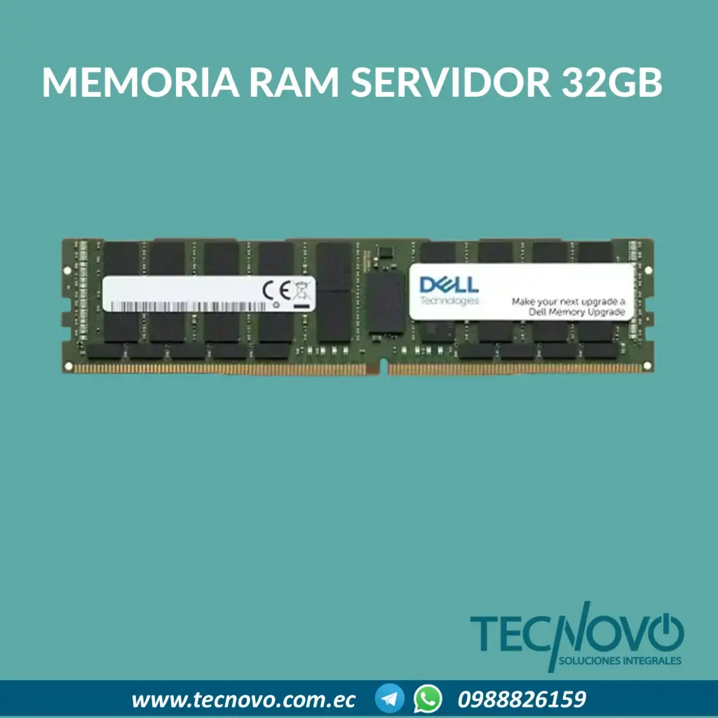 Memoria Ram para Servidor Dell 32GB DDR5 UDIMM 5600MT/s para T160 R360